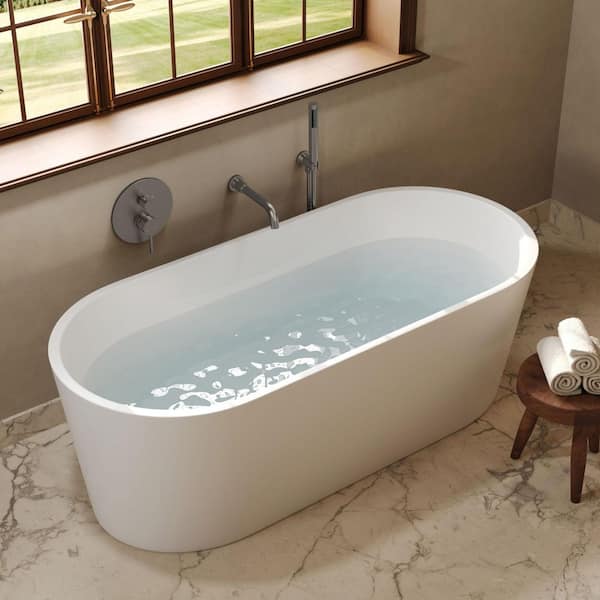 ClassicRain Single Handle 2-Spray Tub and Shower Faucet 2.5 GPM in. Brushed Nickel Stainless Steel Valve Included