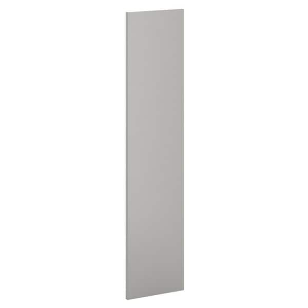 Hampton Bay 12 in. x 48 in. x 0.75 in. Universal End Panel in Warm Grey