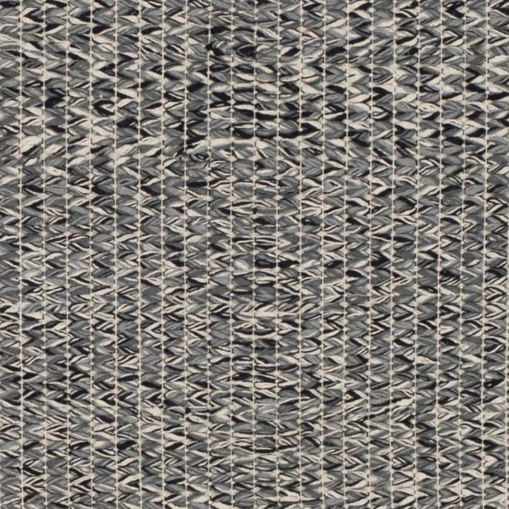 Coastal Charm Handwoven Cotton Runner Rug - 2'3" x 7', Gray Geometric