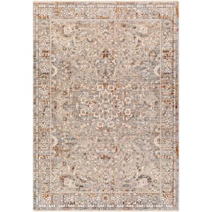 Arya Tan Traditional 9 ft. x 13 ft. Indoor Area Rug