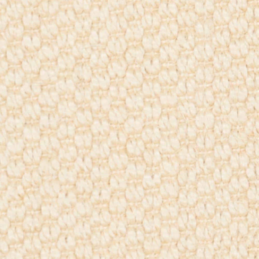 Cream Handwoven Sisal Runner Rug with Canvas Border, 2' x 8'