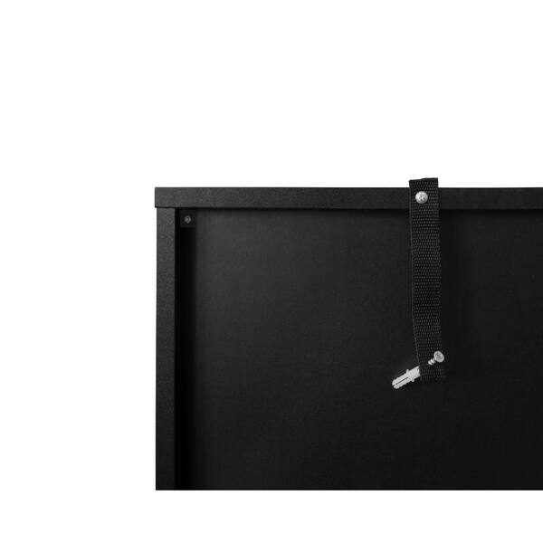 【MUCENT♥] ANGLE BACK BLACK YSQCAR 30 in. W x 28 in. H Rectangular Black MDF Surface