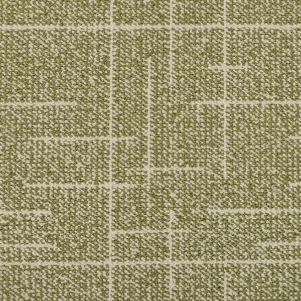 Neverland Nest-Fairfax-Green 45 oz. Triexta Blend Pattern Loop Carpet - Installation Required