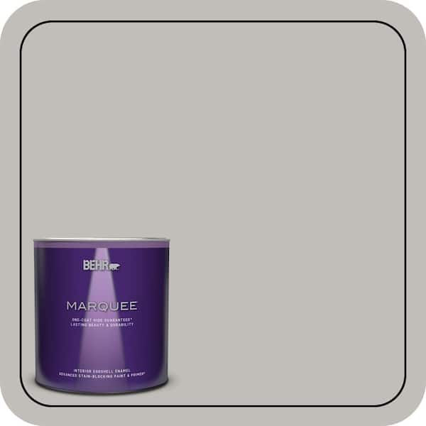 BEHR MARQUEE 1 qt. Home Decorators Collection #HDC-WR15-3 Noble Gray Eggshell Enamel Interior Paint & Primer