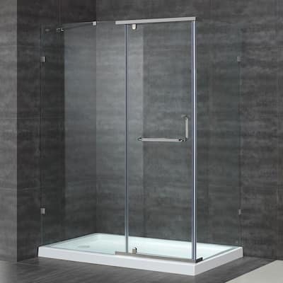 Stainless Steel Shower Stalls Kits Showers The Home Depot   Stainless Steel Aston Shower Stalls Kits Sen975 Tr Ss 60 10 L 64 400 