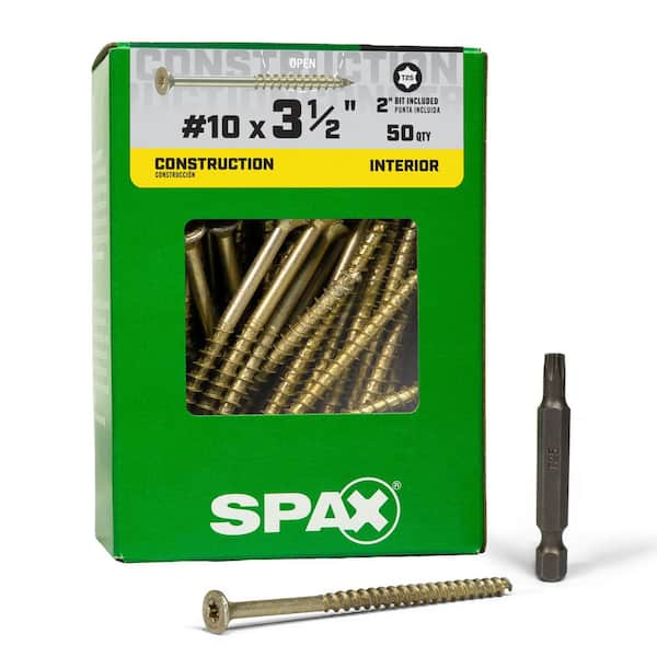 #8 x 1-1/4 in. Black Powertrim Exterior & Interior T10 T-Star Plus Trim Head Powertrim (100-Piece)