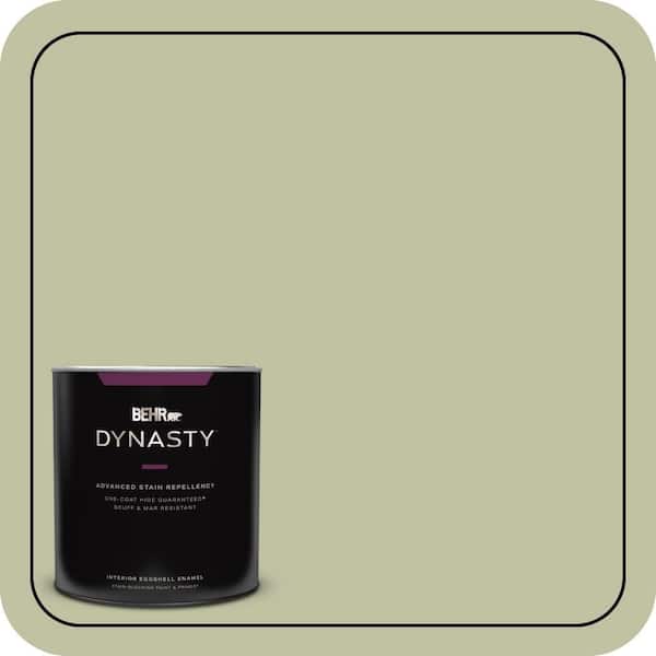 BEHR DYNASTY 1 qt. #S370-3 Sage Brush One-Coat Hide Eggshell Enamel Interior Stain-Blocking Paint and Primer