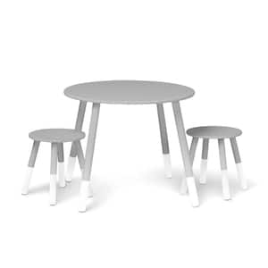 White/Gray Scandi Table and Chair Set