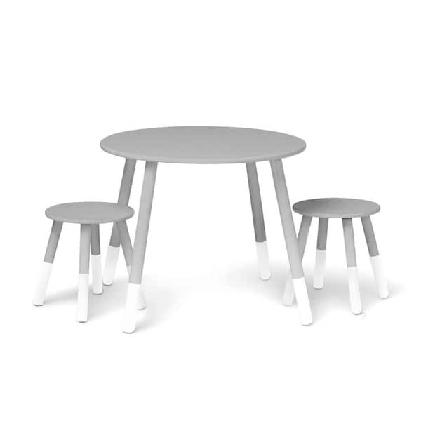 Wildkin White/Gray Scandi Table and Chair Set