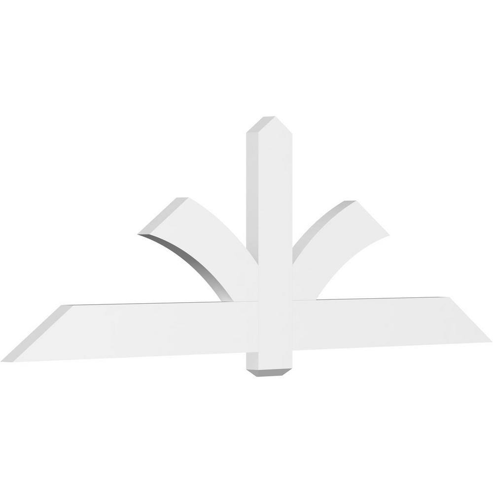84 in. W x 28 in. H x 2 in. D x 6 in. F, 8/12 Pitch, Redmond Signature Urethane Gable Bracket, Primed Tan price history on PriceWatchPro