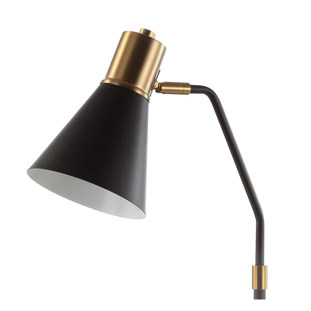 Apollo 22.5" Black and Brass Metal LED Task Lamp