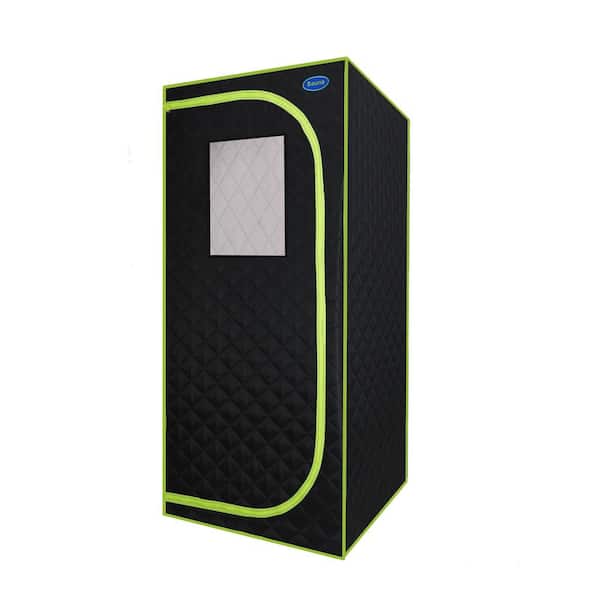 Unbranded Black and Green 1-Person Sauna with High-quality Thermal Insulation and Waterproof Fabric