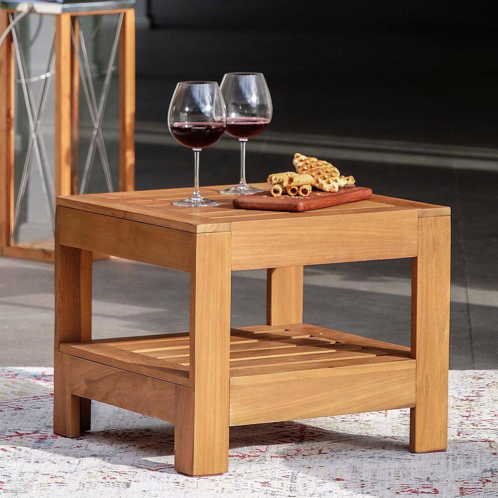 Largo Teak Wood Outdoor Side Table price history on PriceWatchPro