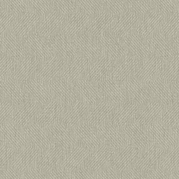 Advantage Elbert Beige Zig Zag Vinyl Non-pasted Textured Wallpaper