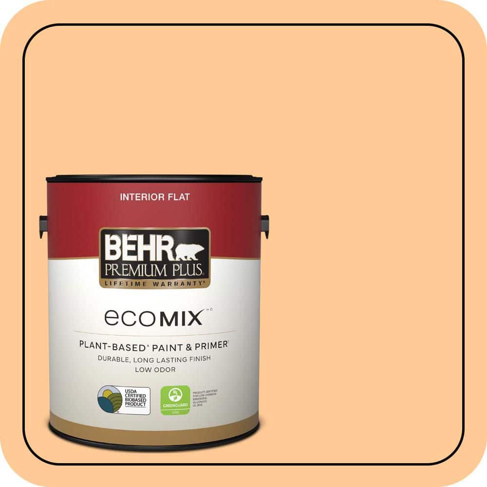1 gal. #280B-4 Apricot Light Flat EcoMix Plant-Based Interior Paint & Primer price history on PriceWatchPro