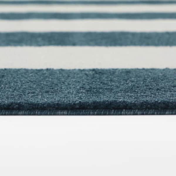 Alessandro Blue/Cream 5 ft. x 7 ft. Area Rug