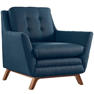 Beguile Azure Upholstered Fabric Armchair