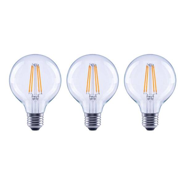 EcoSmart 60-Watt Equivalent G25 Dimmable ENERGY STAR Clear Glass ...