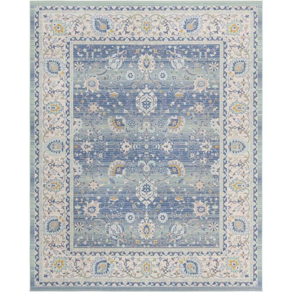 Unique Loom Whitney Bordeaux French Blue 9 ft. x 12 ft. Area Rug