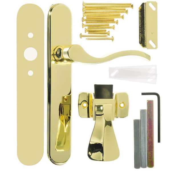 Wright Products Serenade Polished Brass Lever Latch VBG115PB - The Home  Depot