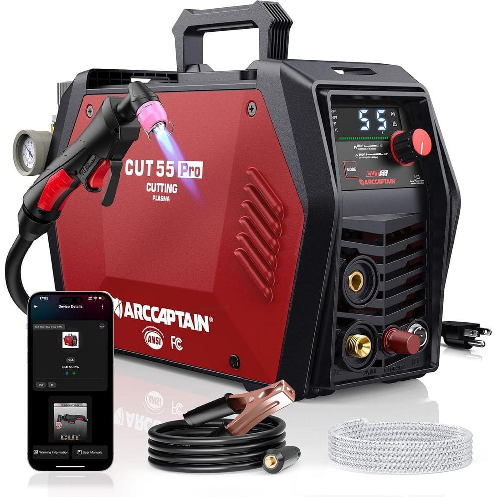 55 Amp 120/240-Volts Electric (DC) Plasma Cutter Machine, Large LED Display and 2T/4T, 3/4 in. Maximum Cut price history on PriceWatchPro