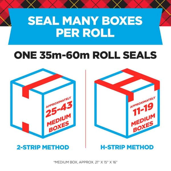 Scotch 1.88 in. x 54.6 yds. Heavy Duty Shipping Packaging Tape