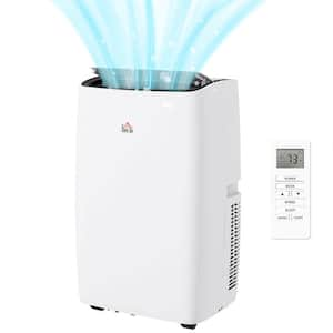 12,000 BTU Portable Air Conditioner Cools 550 Sq. Ft. with Dehumidifier, Auto Sleep, Timer & Remote Control in White