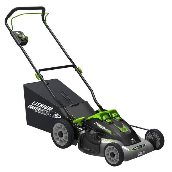 Earthwise 20 in. 40-Volt Cordless Battery Walk Behind Lithium-Ion Push Mower 2 Batteries/Charger Included