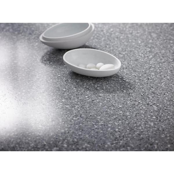 5 ft. x 12 ft. Laminate Sheet in Flint Crystall with Premiumfx Etchings Finish
