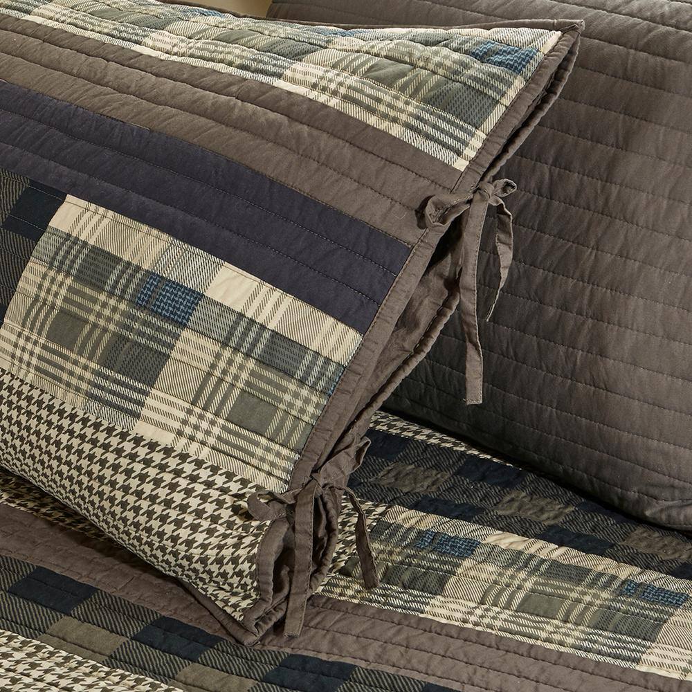 Winter Plains 5-Piece Reversible Cotton Daybed Cover Set in Tan and Brown