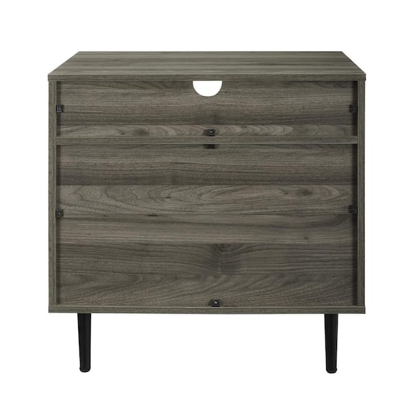 Walker Edison 25” Classic Framed 3 Drawer Bedside Table Grey Wash  BBR3DODDNSGW - Best Buy