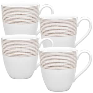 Split P Golden Christmas Mug Set - White