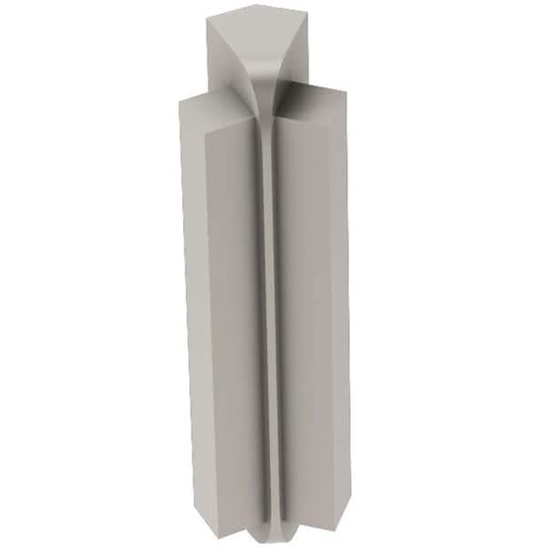 Schluter Rondec-Step Satin Nickel Anodized Aluminum 3/8 in. x 2-5/8 in. Metal 135° Inside Corner