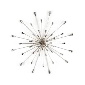 Special Edition Metal Silver Starburst Wall Decor