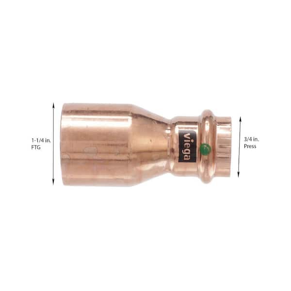 ProPress 1-1/4 in. FTG x 3/4 in. Press Copper Reducer (5-Pack)