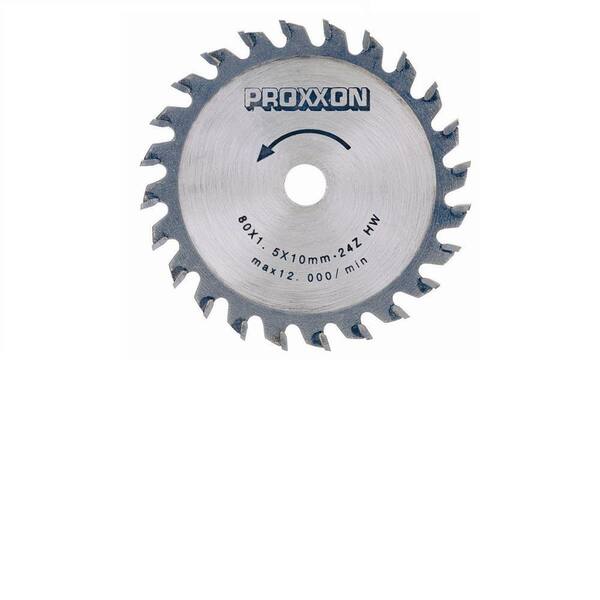 Proxxon 80 mm 24-Teeth Carbide Tipped Saw Blade