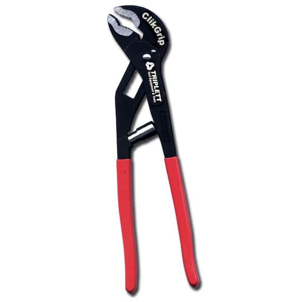 ClikGrip Chrome Vanadium Steel Self Adjusting Plier with 7 in. Length Cushioned Non-Clip Handles