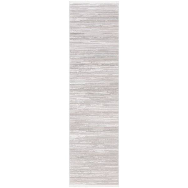 Platinum 2 ft. x 8 ft. Ivory/Beige Monochrome Runner Rug