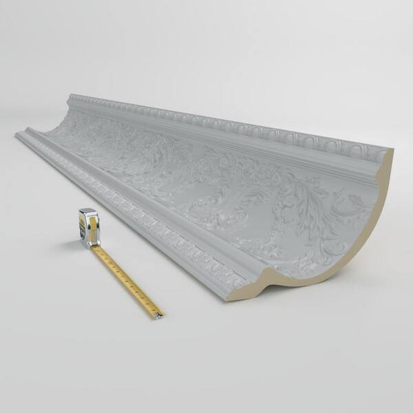 Ekena Millwork Hope 12.625 in. D x 16.25 in. W x 96 in. L Polyurethane Crown Moulding