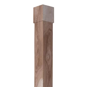 5.625 in. D x 5.6875 in. W x 104 in. L Unfinished Natural Hickory Lally Column Wrap