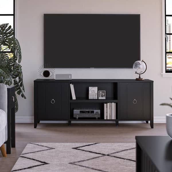 Black - TV Stands - Living Room Furniture - The Home Depot