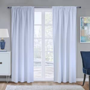 Ultimate Liner White Total 101 in. L x 45 in. W Blackout Multi Header Curtain Panel Liner