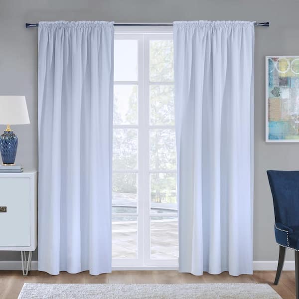 Unbranded Ultimate Liner White Total 101 in. L x 45 in. W Blackout Multi Header Curtain Panel Liner