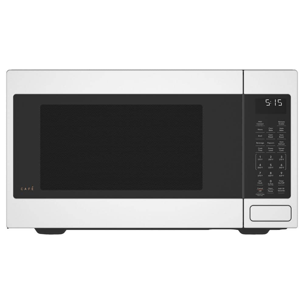 1.5 cu. ft. Smart Countertop Convection Microwave with Sensor Cooking in Matte White, Fingerprint Resistant