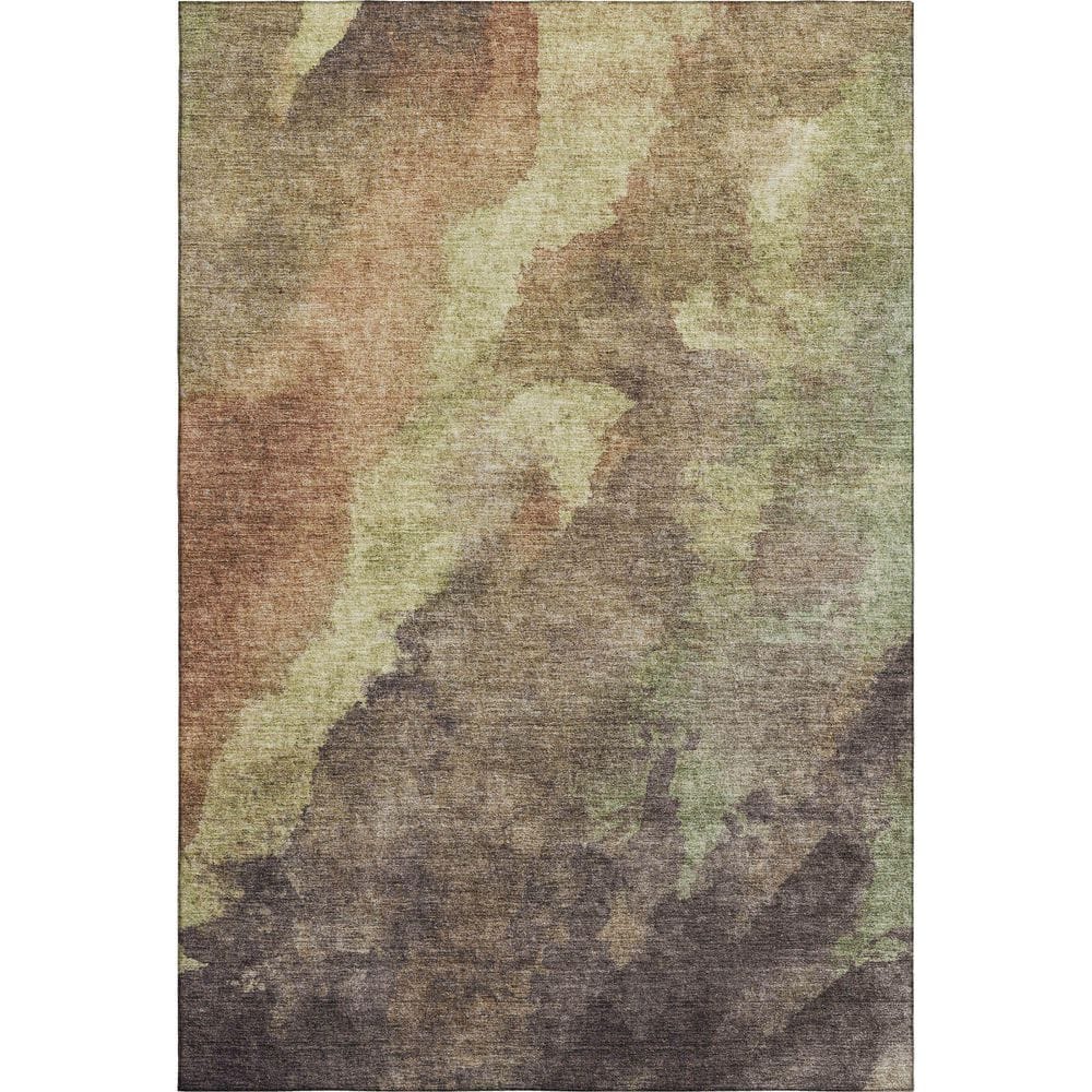 Mayfield Premium Machine Washable Abstract AMF1983 Mocha 9 ft. x 12 ft. Area Rug price history on PriceWatchPro