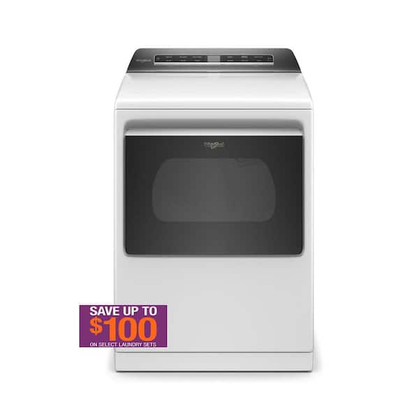 Whirlpool 7 Cu. Ft. Capacity Gas Dryer with Steam in White