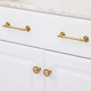 Minted 5 in. Center-to-Center Satin Brass Drawer Pull (10-Pack)