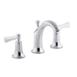 KOHLER Elliston 8 in. Widespread 2-Handle Bathroom Faucet in Brushed ...