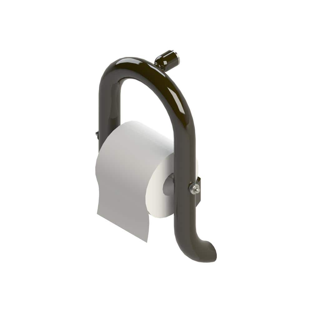 INVISIA 13 in. Concealed Screw Grab Bar and Toilet Paper Holder ...