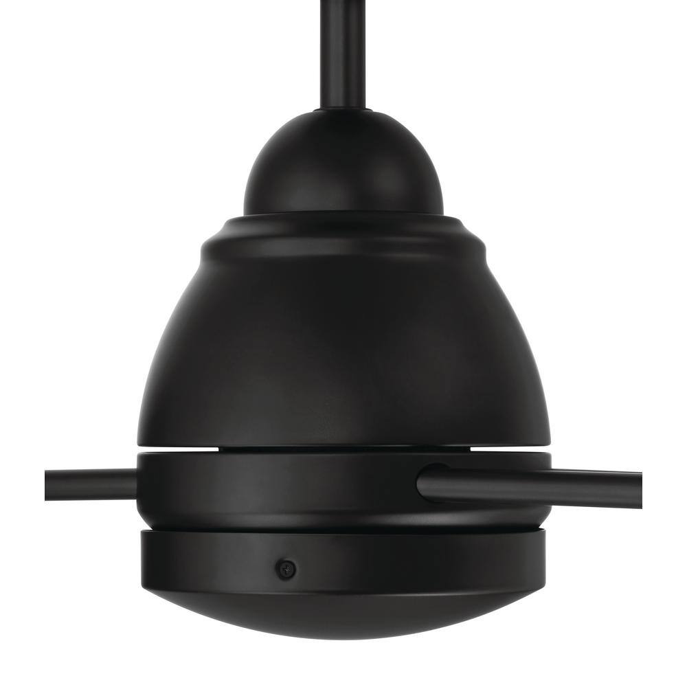 Bellows II 48" Dual Head Black Aluminum Ceiling Fan with LED Light Kit